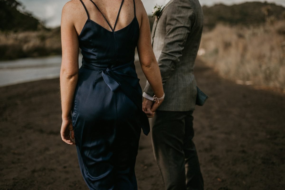 <strong>Featuring:</strong> Anya Satin Wrap Tulip in Navy Blue