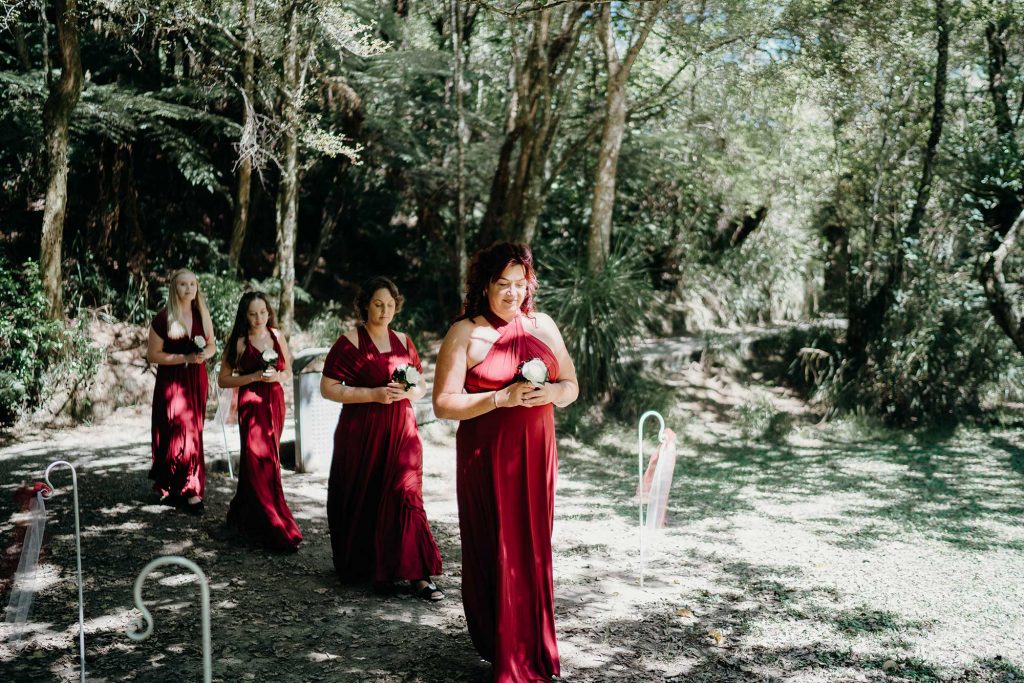 <strong>Featuring:</strong> Evelyn Infinity Dress in Claret colour