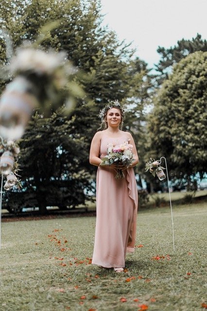 <strong>Featuring:</strong> Hampton Chiffon Maxi Dress in Dusty Pink