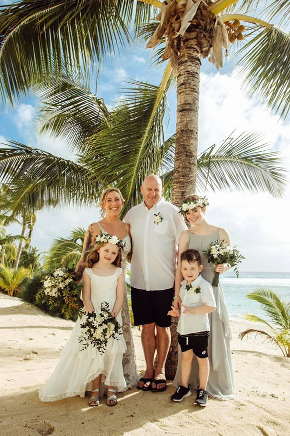 Kiwi bride Louise at island destination wedding