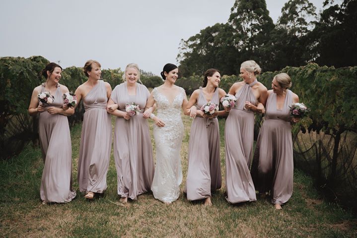 <strong>Featuring:</strong> Evelyn Infinity dress in Dusty Purple colour. 