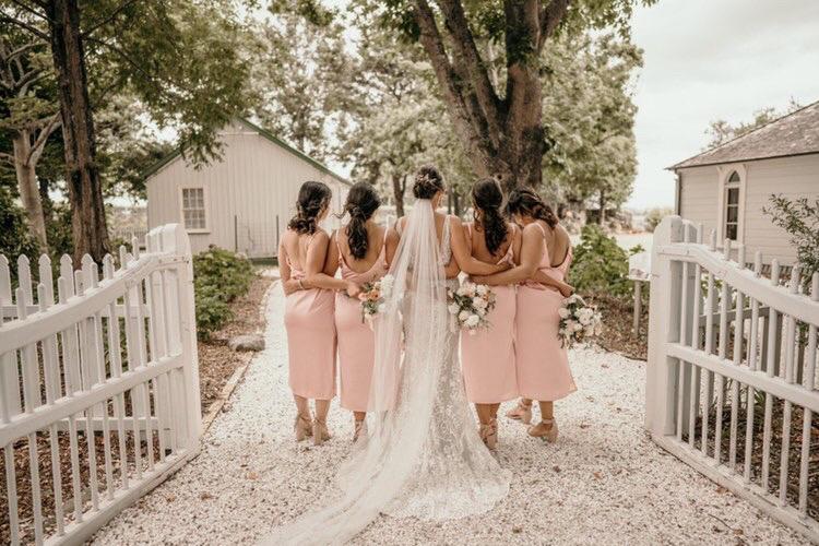 <strong>Featuring:</strong> Rita Satin Midi in Baby Blush colour