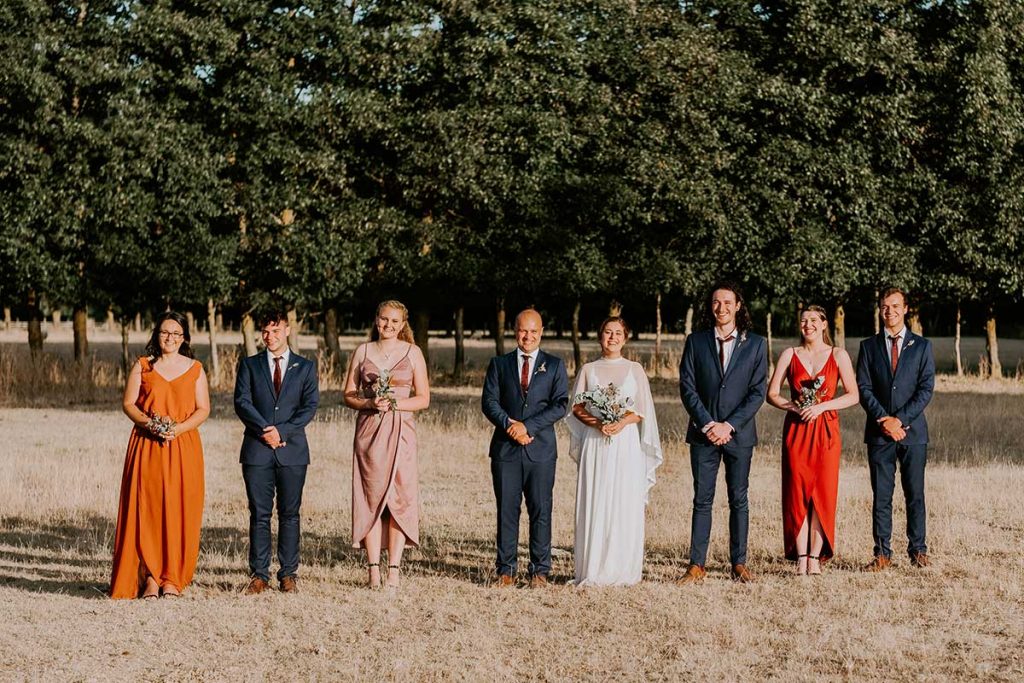 <strong>Featuring:</strong> Claudia dress in Claret, Diana dress in Dusty Purple and Lola dress in Burnt Orange 