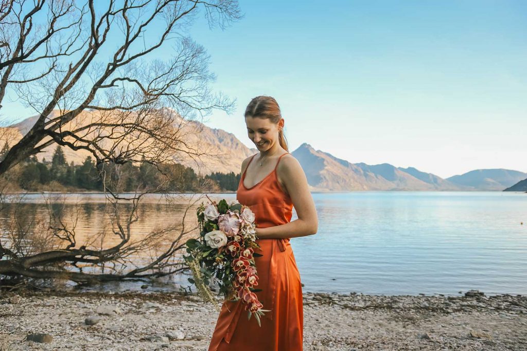 <strong>Featuring:</strong> Cleome Satin Two Piece in Sunset