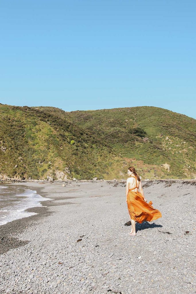 <strong>Featuring:</strong> Evelyn infinity dress in Burnt Orange