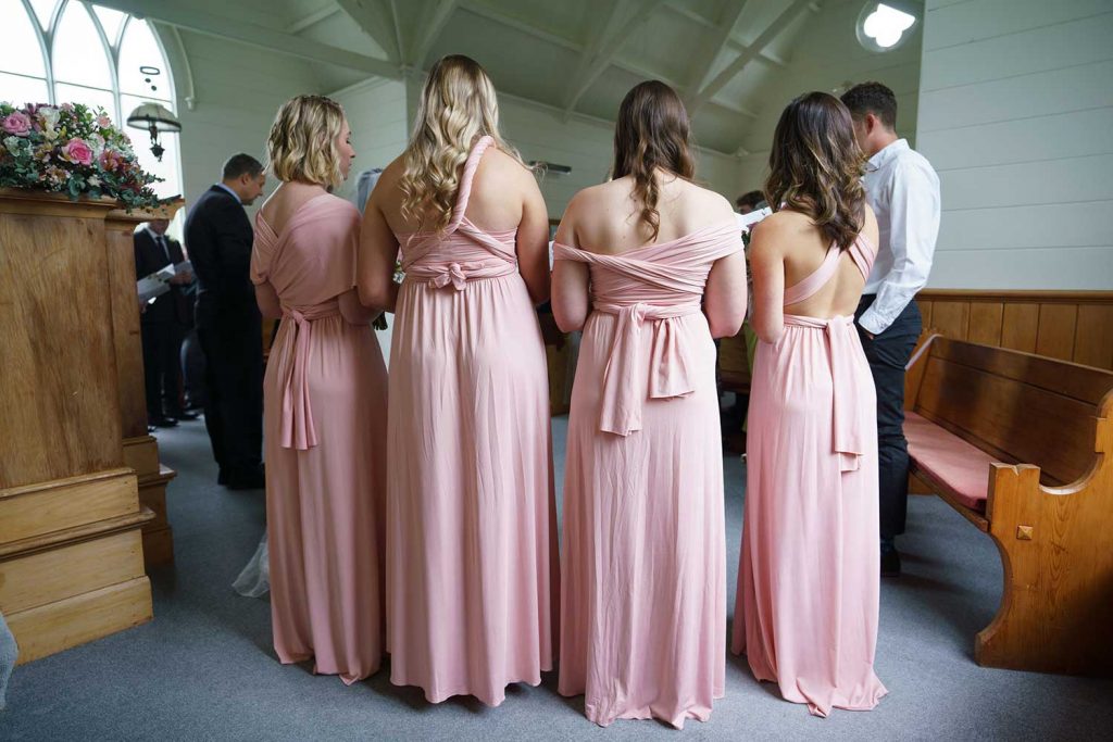 <strong>Featuring:</strong>Evelyn Infinity Dress in Dusty Pink colour 
