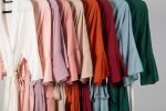 Aleysha Satin Ruffle Bridal Party Robe - Champagne - Image 2