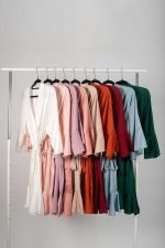 Aleysha Satin Ruffle Bridal Party Robe - Off White - Image 2